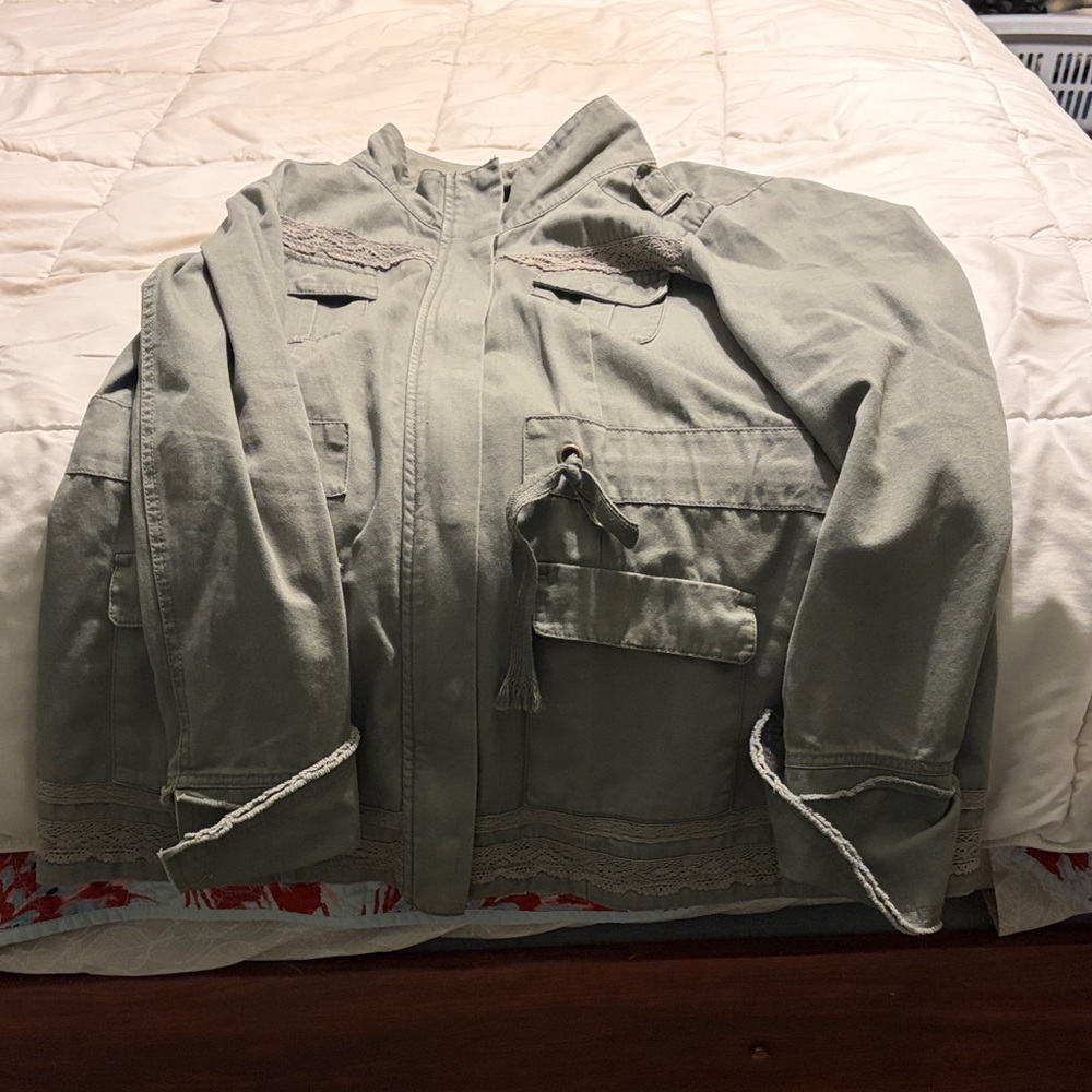Maurices Utility Jacket in Sage Green